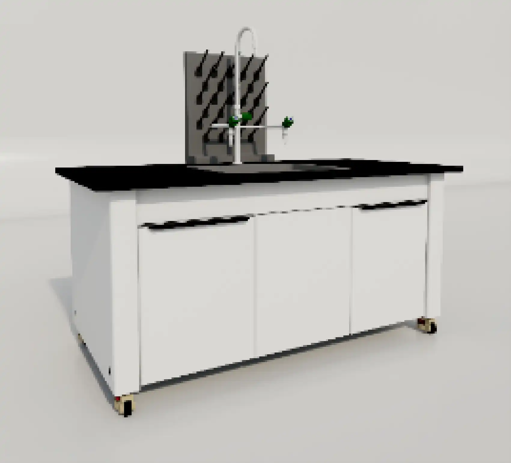 Can a lab table with a sink be used for chemical experiments?
